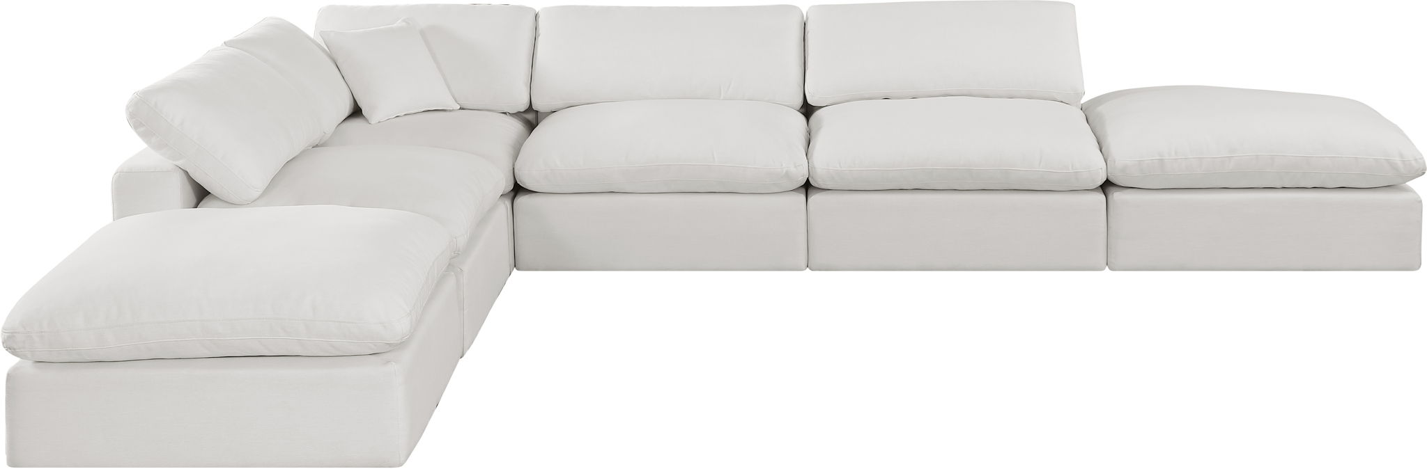 Comfy - 6 Piece Linen Modular Sectional - Simple Home Plus