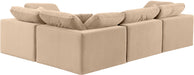 Comfy - 4 Piece Velvet Modular Sectional - Simple Home Plus
