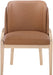 Navo - Faux Leather Upholstered Dining Chair - Natural Base - Simple Home Plus