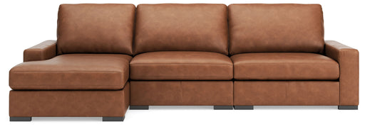 Calden - 3-Piece Sectional With LAF Corner Chaise - Caramel - Simple Home Plus