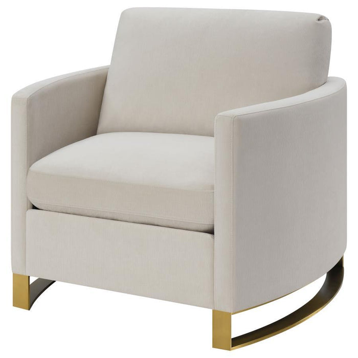Corliss - Upholstered Arched Arm Accent Chair - Simple Home Plus