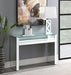 Edna - Mirrored Acrylic Console Table LED Lighting - Silver - Simple Home Plus