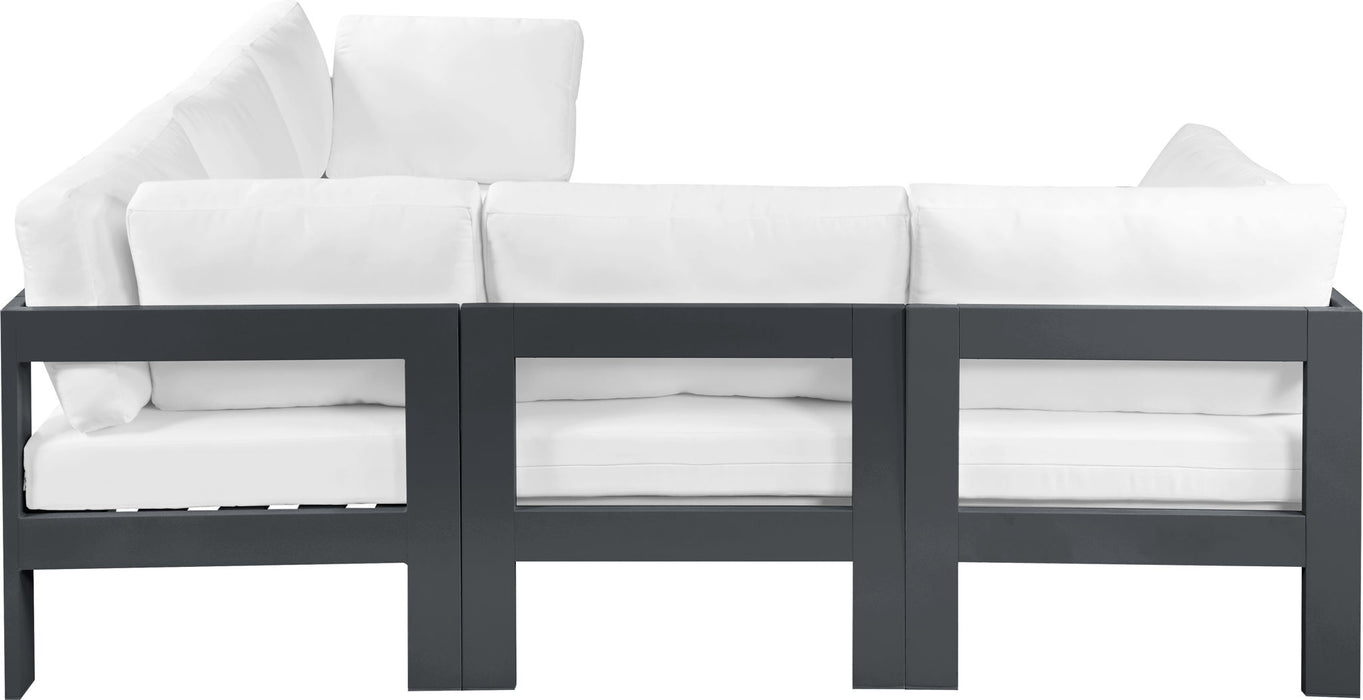 Nizuc - Outdoor Patio 5 Piece Modular Sectional With Gray Frame - Simple Home Plus