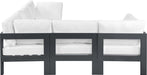 Nizuc - Outdoor Patio 5 Piece Modular Sectional With Gray Frame - Simple Home Plus