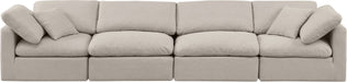Indulge - Linen 4 Seat Modular Sofa - Simple Home Plus