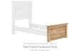 Makidern - Twin Panel Footboard - Tan - Simple Home Plus