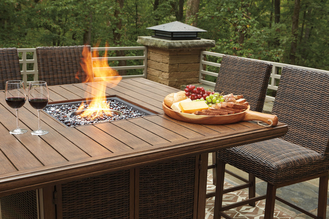 Paradise Trail - Outdoor Fire Pit Table Set - Simple Home Plus
