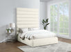 Adam - Chenille Fabric Bed With 89" Headboard - Simple Home Plus