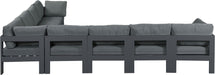 Nizuc - Outdoor Patio 8 Piece Modular Sectional With Gray Frame - Simple Home Plus