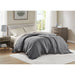 Windom - King All Season Hypoallergenic Blanket With 3M Scotchgard - Charcoal - Simple Home Plus