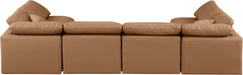 Indulge - Faux Leather 6 Piece Modular U-Shaped Sectional - Simple Home Plus