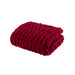 Chenille Chunky Knit - Throw - Red - Simple Home Plus