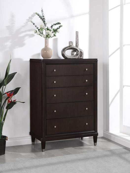 Emberlyn - 5-Drawer Bedroom Chest - Brown - Simple Home Plus