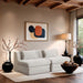 Stellar - 2 Piece 76" Upholstered Modular Armless Loveseat - Simple Home Plus