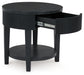 Marstream - Black - Round End Table - Simple Home Plus
