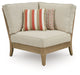 Clare View - Corner With Cushion - Beige - Simple Home Plus