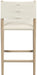 Andie - Vegan Leather Upholstered Counter Stool - Natural Base - Simple Home Plus