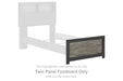 Broachmyn - Twin Panel Footboard - Black / Gray - Simple Home Plus
