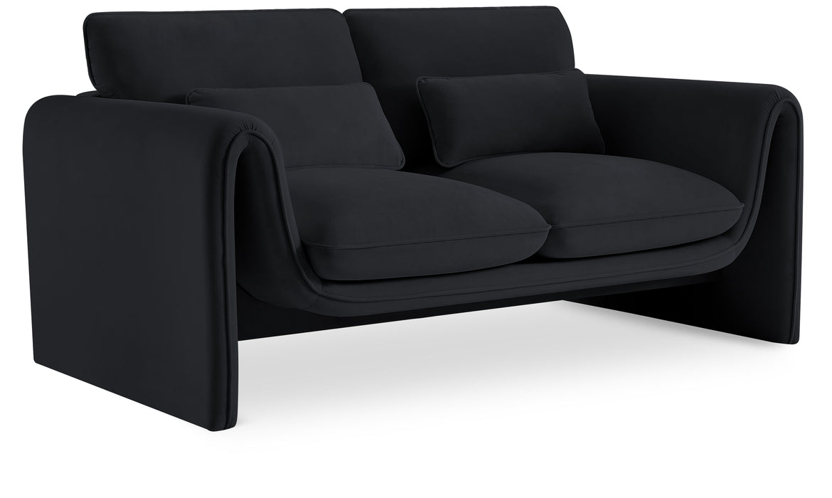 Sloan - Velvet Loveseat - Simple Home Plus