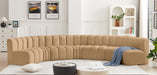 Arc - Velvet 7 Piece U-Shaped Modular Sofa - Simple Home Plus