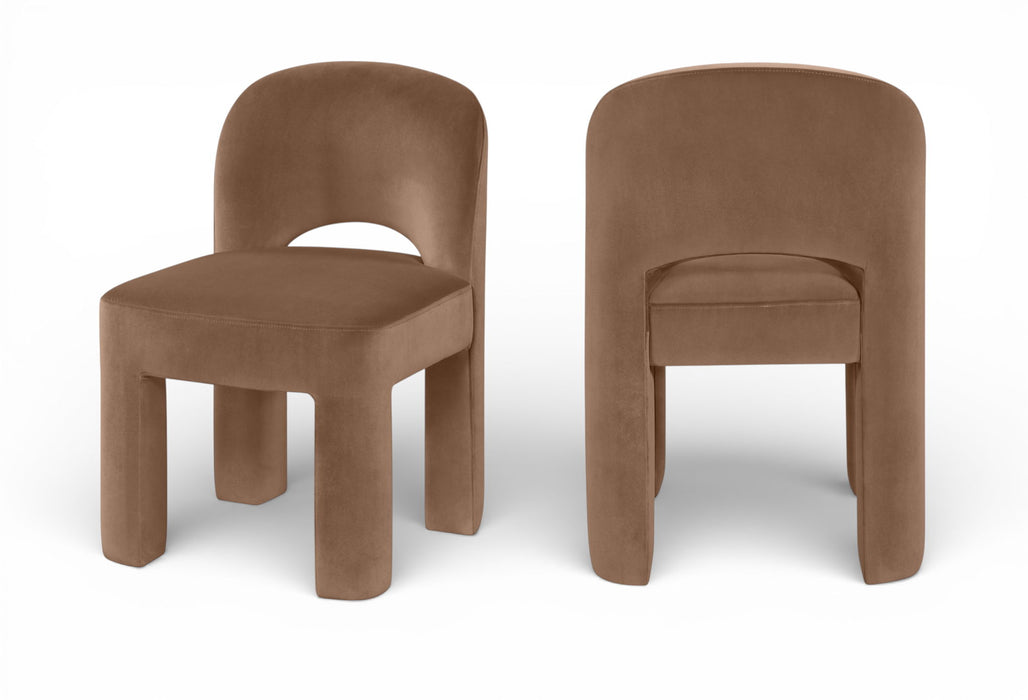 Celine - Velvet Performance Fabric Upholstered Dining Chair (Set of 2) - Simple Home Plus