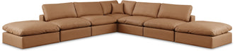 Comfy - 7 Piece Faux Leather Modular Corner Sectional - Simple Home Plus