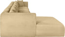 Shaggy - 5 Piece Modular Sectional With Chaise - Simple Home Plus