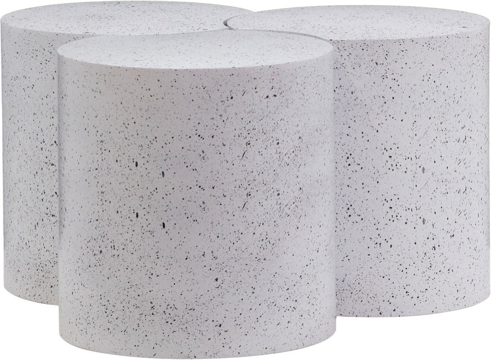 Dimple - 3 Piece Modular Coffee Table - Terazzo Finish - Simple Home Plus