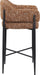 Dame - Fabric Upholstered Counter Stool (Set of 2) - Simple Home Plus
