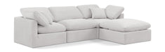 Indulge - Velvet 4 Piece Modular Sectional With Chaise - Simple Home Plus