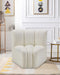 Arc - Faux Leather Curved Corner Chair - Simple Home Plus
