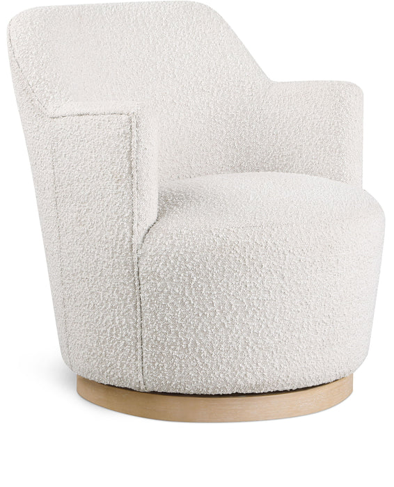 Clarita - Boucle Swivel Accent Chair - Simple Home Plus