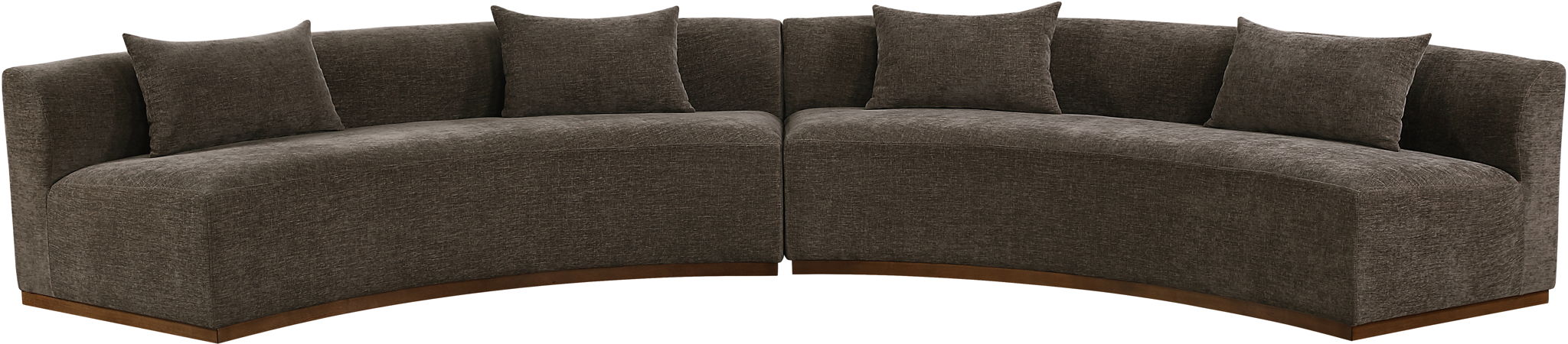 Avanti - 182.5" Chenille Fabric Upholstered 2 Piece Modular Sectional - Simple Home Plus