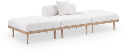 Laguna - 3 Piece Resilient Water Resistant Fabric Outdoor Patio Armless Modular Sofa - Simple Home Plus