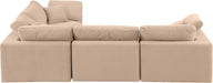 Comfy - 4 Piece Velvet Modular Sectional - Simple Home Plus