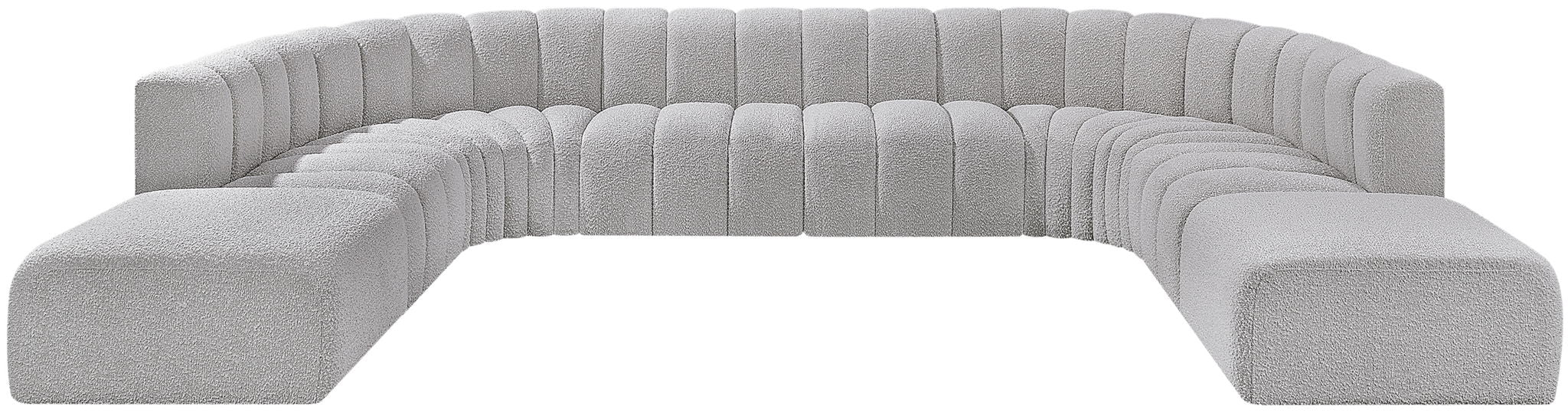 Arc - Boucle Fabric Modular Sectional - Simple Home Plus