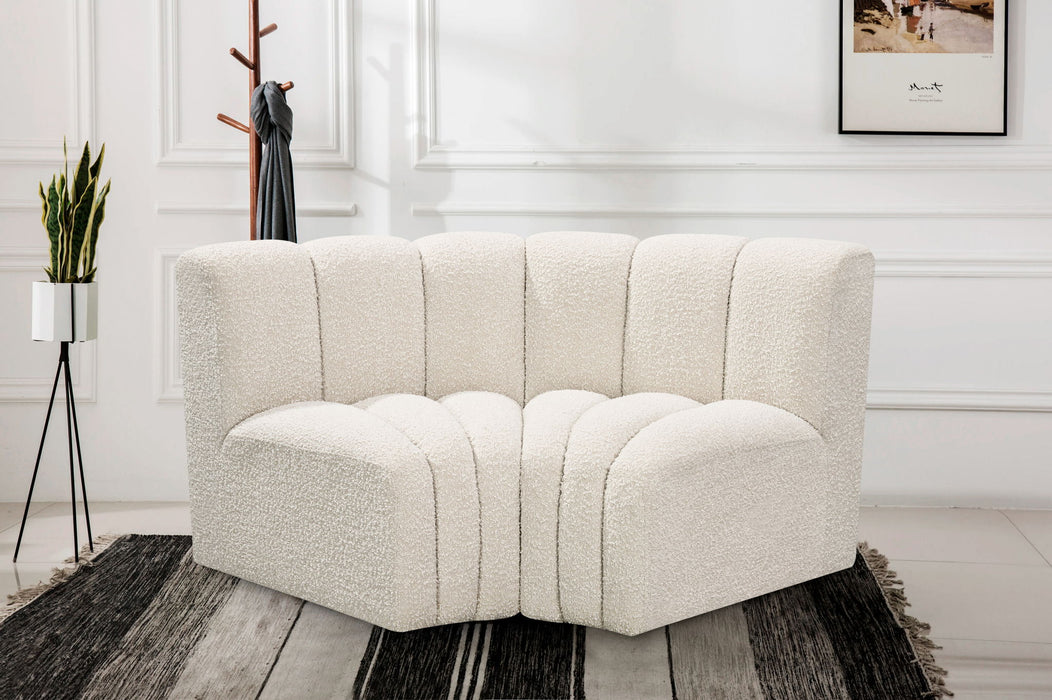 Arc - Boucle Fabric 2 Piece Modular Sofa - Simple Home Plus