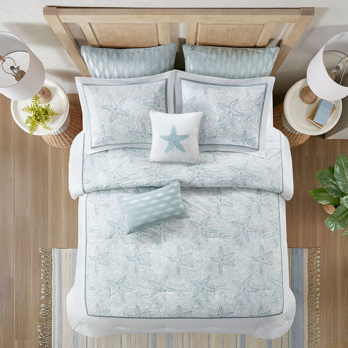 Maya Bay - King Comforter Set - White - Simple Home Plus