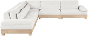 Turin - Chenille Fabric Upholstered Modular Sectional - White - Simple Home Plus