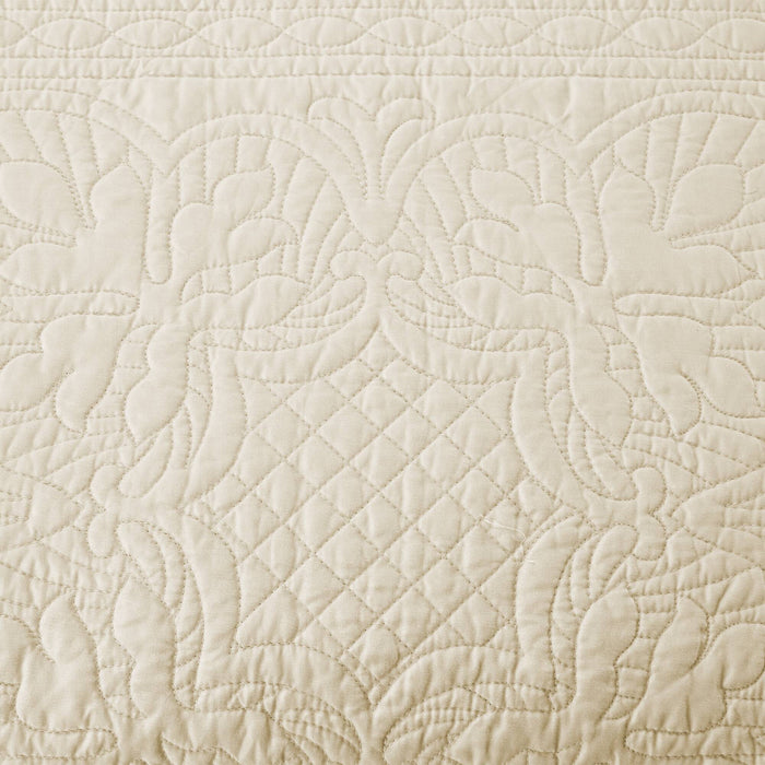 Tuscany - Twin 6 Piece Reversible Scalloped Edge Daybed Cover Set - Cream - Simple Home Plus