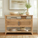 Naomi - 2 Door Storage Console Table - Honey - Simple Home Plus