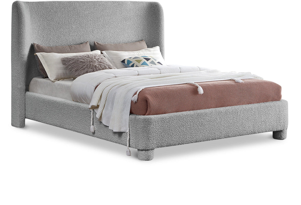 Penny - Boucle Fabric Bed - Simple Home Plus