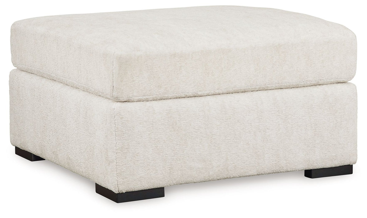 Chessington - Ivory - Oversized Accent Ottoman - Simple Home Plus