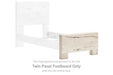 Lawroy - Twin Panel Footboard - Light Natural - Simple Home Plus