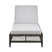 Alegria - Outdoor Patio Adjustable Chaise Lounge Chair In Aluminum With Gray Rope And Cushions - Simple Home Plus