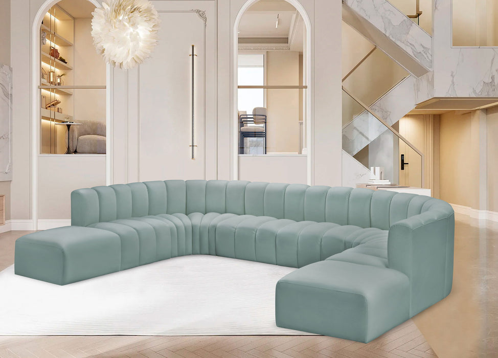 Arc - Faux Leather Modular Sectional - Simple Home Plus