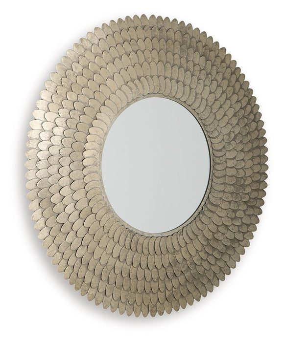 Wrightmund - Champagne Finish - Accent Mirror - Simple Home Plus