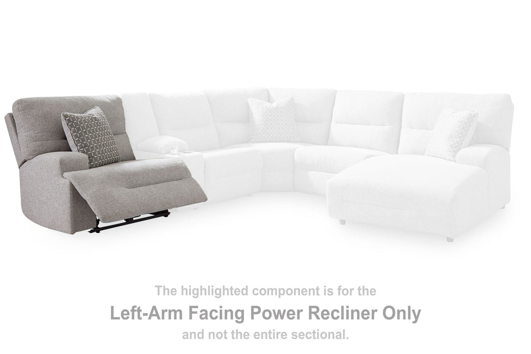 Acklen Place - Laf Zero Wall Power Recliner - Pewter - Simple Home Plus