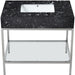 Marmo - Engineered Marble Bathroom Vanity With Chrome Base - Simple Home Plus