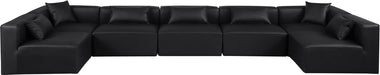 Cube - 7 Piece Modular U-Shaped Sectional - Simple Home Plus